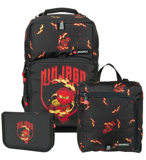 LEGO® Ninjago Skolesekk Sett Optimo Kai 20,5 L Svart LEGO® Tasker OneSize Skolesekk Rød