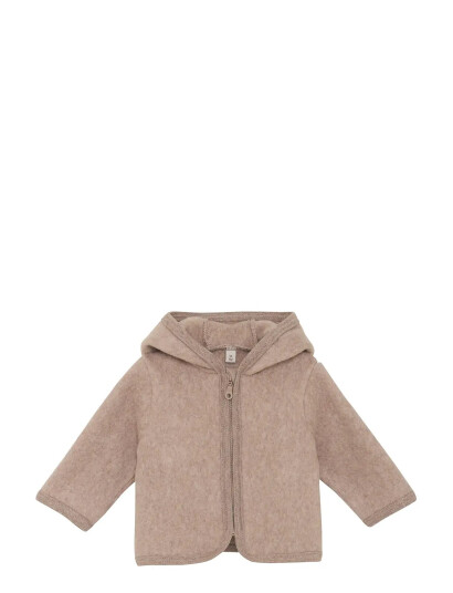 Huttelihut Jacket Ears Cotton Fleece Beige 62