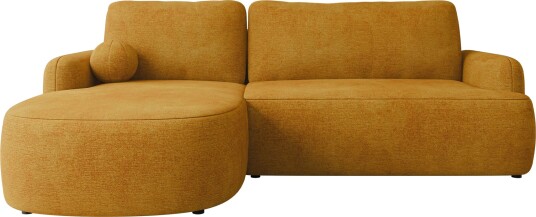 Branrel 3 seters sofa med divan gul