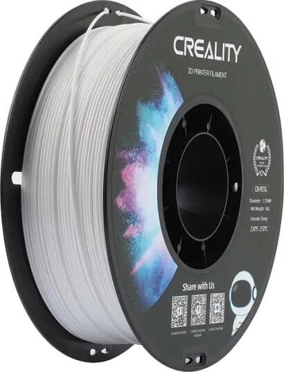 Creality CR-PETG - 1.75mm 1kg Hvit 6971636409380 Creality CR-PETG - 1.75mm 1kg Hvit 6971636409380