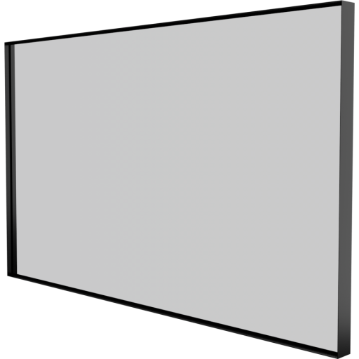 Sanibell Basicline speil 100x60 cm m/sort aluramme Sanibell Basicline speil 100x60 cm m/sort aluramme