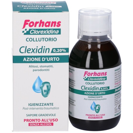 Klorhexedin Munnvann 0.20 % FORHANS Clexidin Alkoholfri 200 ml