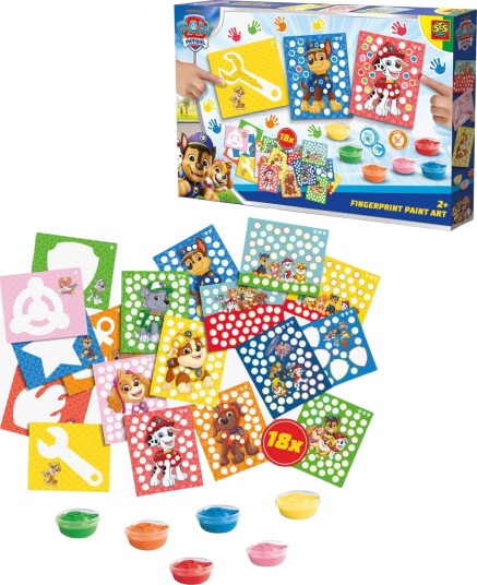 SES Creative Paw Patrol Fingerpaint Print Art Multi/patterned ONE SIZE
