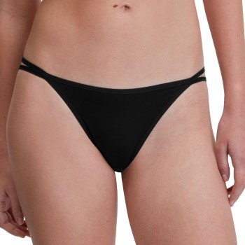 Calida Truser Sleek Skin Low Cut Tanga Brief Svart X Small Dame