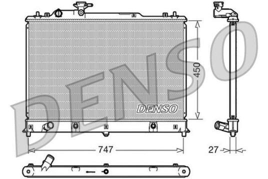 Radiator DENSO DRM44025 Radiator DENSO DRM44025