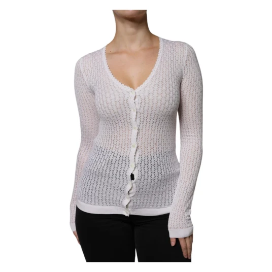 Dolce & Gabbana Dame Strikkevarer Hvit M,