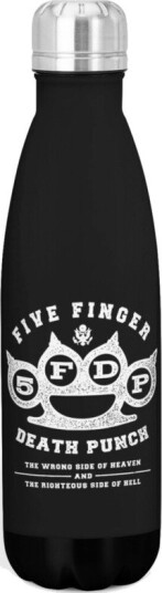 Rocksax Five Finger Death Punch Heaven & Hell Logo Drink Bottle 78859736