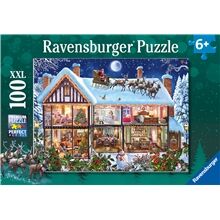Ravensburger Puslespill 100 Deler XXL Christmas At Home