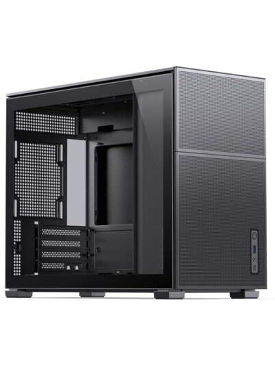 Jonsbo D31 MESH Minitower Kabinett i Aluminium med Tempered Glass - Svart