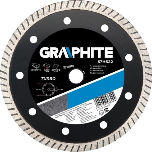 Graphite Diamant Turborondell 230 X 22,2 Mm
