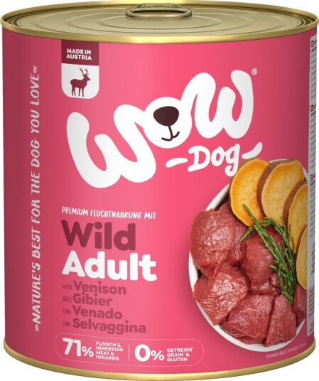 Wow Våtfôr Adult Vilt 24 X 800 G Wow Våtfôr Adult Vilt 24 X 800 G