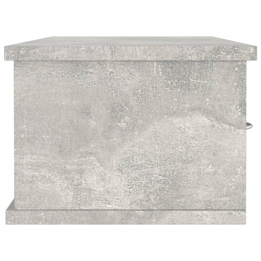 vidaXL Veggskuff betonggr? 88x26x18,5 cm sponplate vidaXL Veggskuff betonggr? 88x26x18,5 cm sponplate