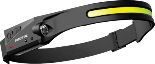Superfire HL65 hodelykt lommelykt, 120 lm, USB-C, 5 moduser, 30 m Superfire HL65 hodelykt lommelykt, 120 lm, USB-C, 5 moduser, 30 m