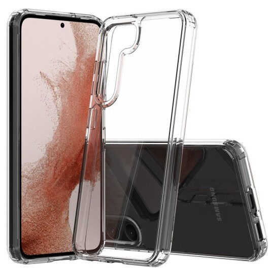 INCOVER Samsung Galaxy S23 Fleksibel og Hard Plast Deksel - Gjennomsiktig