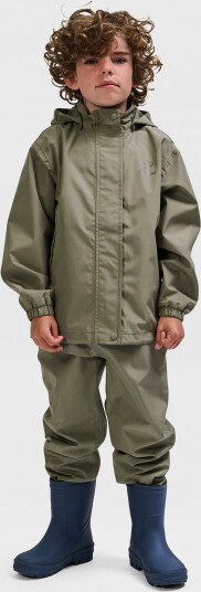 Hummel Hmlnessie Rainsuit Brown 110 Hummel Hmlnessie Rainsuit Brown 110