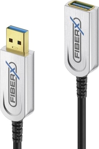 Fiberx Fx-I550-030 30 M Usb A Usb A Usb 3.2 Gen 2 3.1 Gen 2 10 Gbit/S Sort Sølv