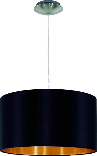 EGLO Pendellampe Maserlo Ø380 Mm Svart/gull Svart Takpendler