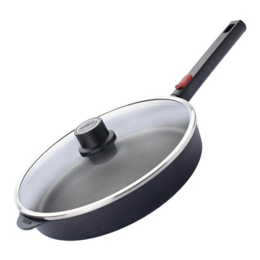 Woll - Eco logic qxr stekepanne 28 cm m/avtagbart håndtak svart