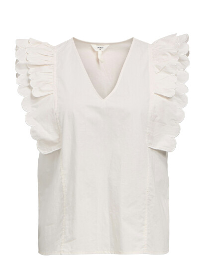 Object Objhope Papaya Nour S/S Top E Div - White - 34