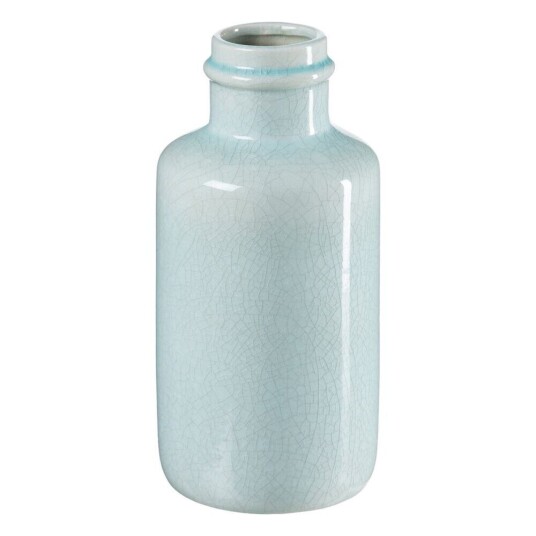 Bigbuy Home Vase 15,5 X 15,5 X 32,5 Cm Keramikk Turkis