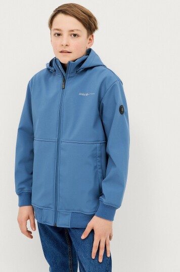 Áhkká Jakke Softshell Jacket Jr med innside i fleece Blå