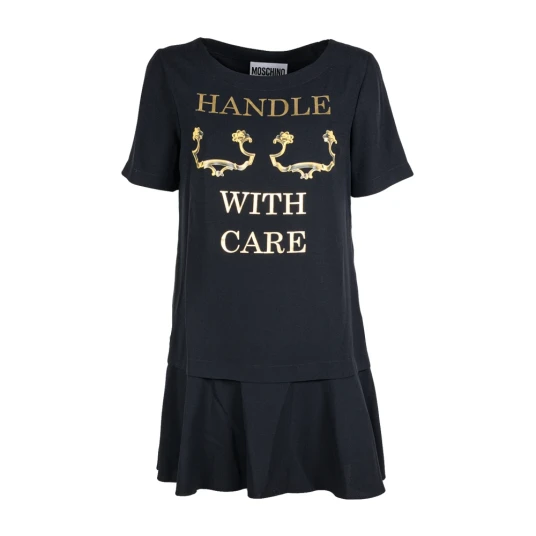 Moschino Dame Kjoler Svart XS, Moschino Dame Kjoler Svart XS,