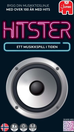Hitster Original Norsk Kortspill for 2-10 Spillere