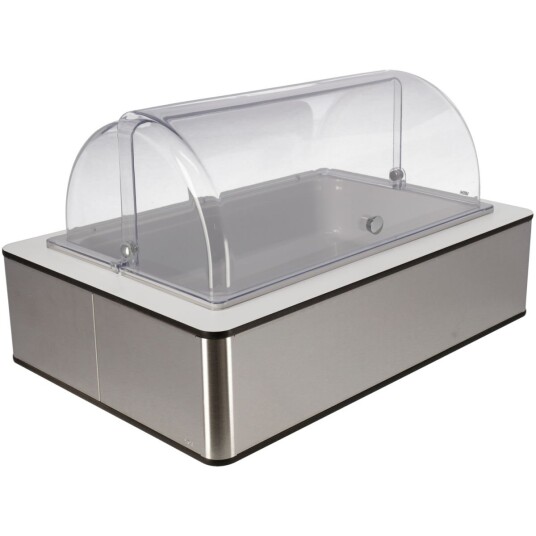 VEGA Buffetsystem komplett Fundale hvit 10 cm melamin hvit GN 1/1; Størrelse GN 1/1, 57x36.5x27.4 cm (LxBxH); Valnøtt/Transparent/Hvit; Rektangulær