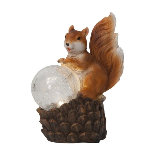 STAR TRADING 480-73 SQUIRREL DEKORATIVT LYS, FLERFARGET