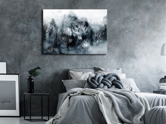 Tavle Mountain Predator Wide Black And White 120X80 Artgeist sp. z o. o.