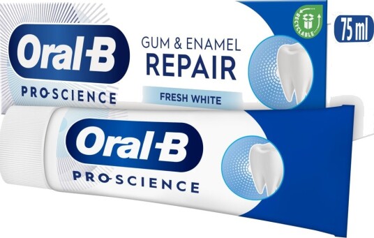 Oral-B Pro-Science Gum & Enamel Repair Fresh White Tannkrem (75 ml)