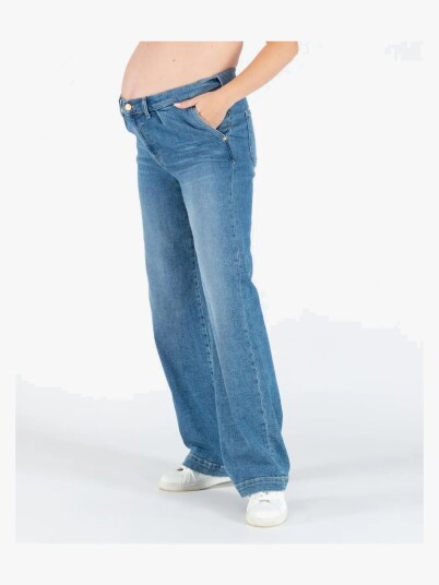 Cache Coeur KELLY Gravidbukser Mid Blue XL