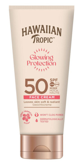 Hawaiian Tropic Glowing Protection Ansiktskrem SPF 50 50 ml