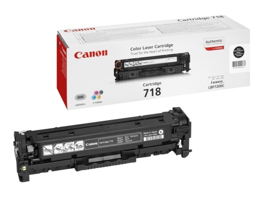 Canon 718 Black - Svart - Original - Tonerpatron - For Imageclass Lbp7200  I-Sensys Mf8330 Mf8350  Laser Shot Lbp-7200  Satera Mf8330 Mf8350