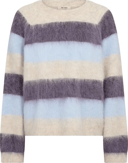 MOS MOSH Mmsuvi Stripe Knit SWEET GRAPE L