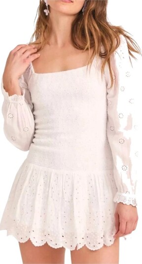 Loveshackfancy Dame Kjoler Hvit M, Loveshackfancy Dame Kjoler Hvit M,