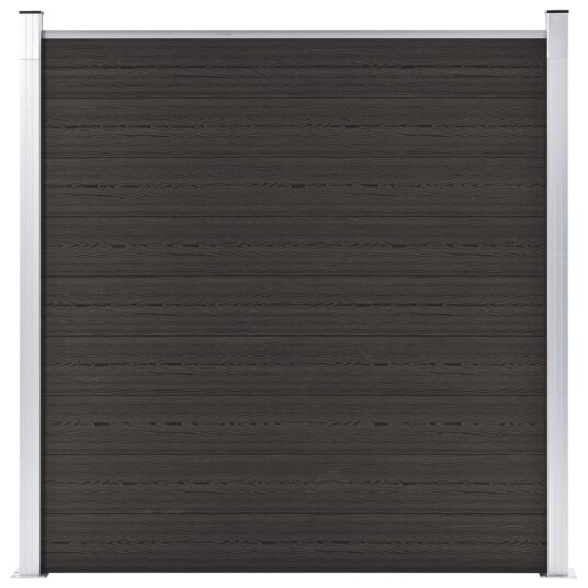 vidaXL Gjerdepanel WPC 180x186 cm svart vidaXL Gjerdepanel WPC 180x186 cm svart