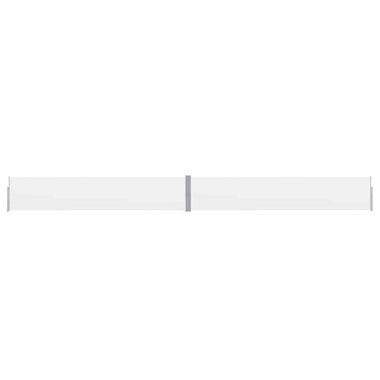 vidaXL Uttrekkbar sidemarkise 140x1200 cm kremhvit