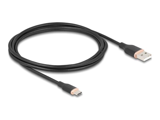 Delock Usb kabel Usb hann Til 24 Pin Usb c 2.0 3 A 2.5 M Svart