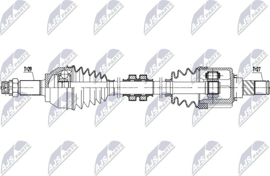 Drivaksel NTY NPW-NS-181