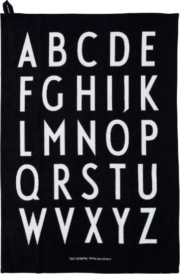 Design Letters Kjøkkenhåndkle svart Design Letters Kjøkkenhåndkle svart