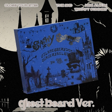 Close Your Eyes Snowy Summer Ghost Board Version incl. 200pg Ghost Prank Diaries Book, 40pg Bonus Chapter Book, Retro Sticker, 2 Photocards + Ghost House Box CD