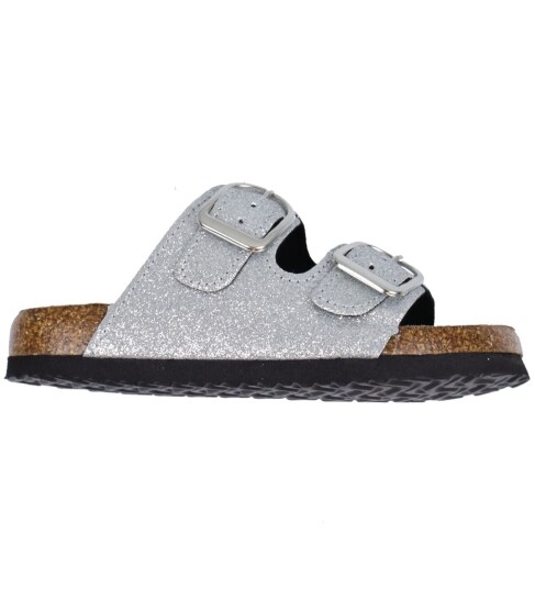 Name It Sandaler Noos NkfFlora Sølv m. Glitter Name It 28 Sandals Grå Metallic