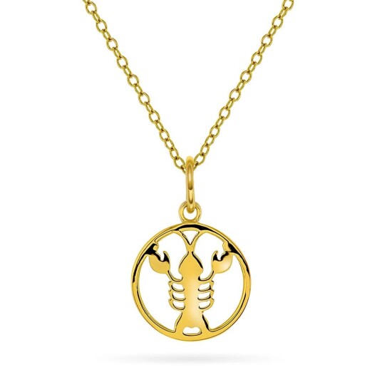 Pan Jewelry Smykke i 925 forgylt sølv med krepsen Pan Jewelry Smykke i 925 forgylt sølv med krepsen