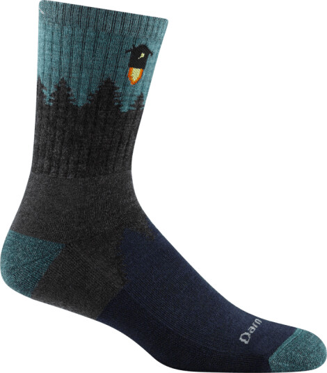 Darn Tough Men's Number 2 Micro Crew Midweight Hiking Sock XL (46-49 . 5) , Gray