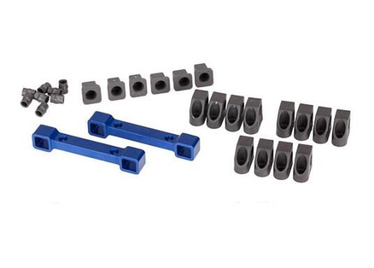 Traxxas 8334X Mount Susp Arms Front and Rear Alu Blue