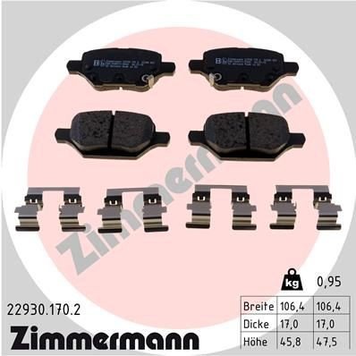 Bremseklosser ZIMMERMANN 22930.170.2