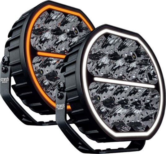 Strands Big Energy EB 9" LED fjernlys 9" 10700 Lumen per stk Ikke E-merket Strands Big Energy EB 9" LED fjernlys 9" 10700 Lumen per stk Ikke E-merket