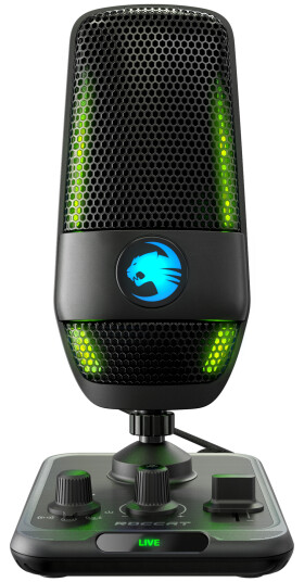 Roccat Torch Bordmikrofon med USB-tilkobling og Kardiode Karakteristikk