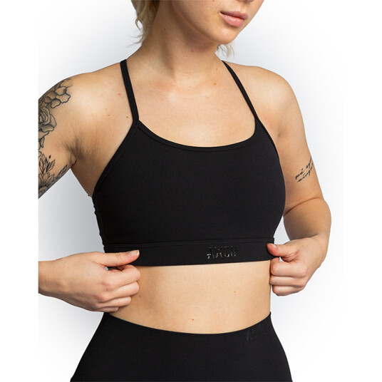Studio Light Sports Bra, Matte Black Svart X-small
